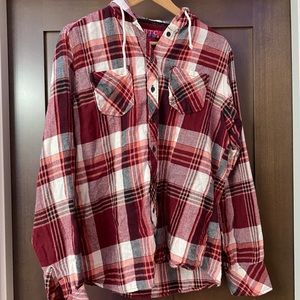 BTC flannel hoodie